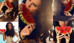 美女吃瓜拍照姿势,捕捉美女吃瓜的优雅瞬间