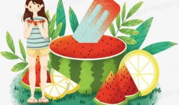吃瓜创意绘画