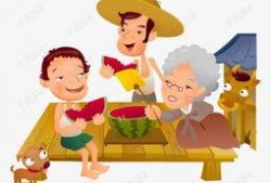 小孩蹲着吃瓜图片,小家伙蹲地瓜香四溢