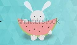 吃瓜兔头像卡通,卡通形象引网友热议