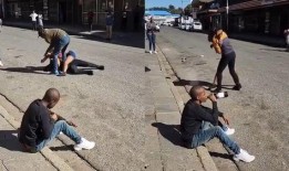 河边路人吃瓜,揭秘街头百态