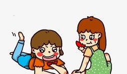 小孩蹲着吃瓜图片,小家伙蹲地瓜香四溢